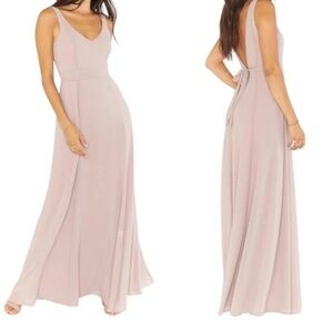 Show Me Your Mumu Jenn Maxi Bridesmaids Dress Dusty Pink M NWT